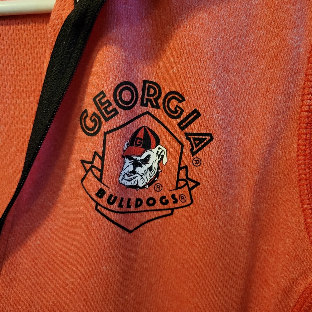 UGA soft red quarter zip pull over